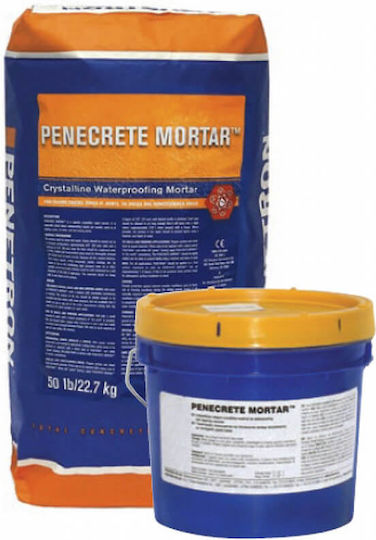 Penetron Hellas Penecrete Mortar Τσιμεντοειδές Στεγανωτικό 22.68kg Γκρι