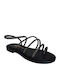 Leder Flache Sandalen für Damen Anatomisch in Silber Farbe