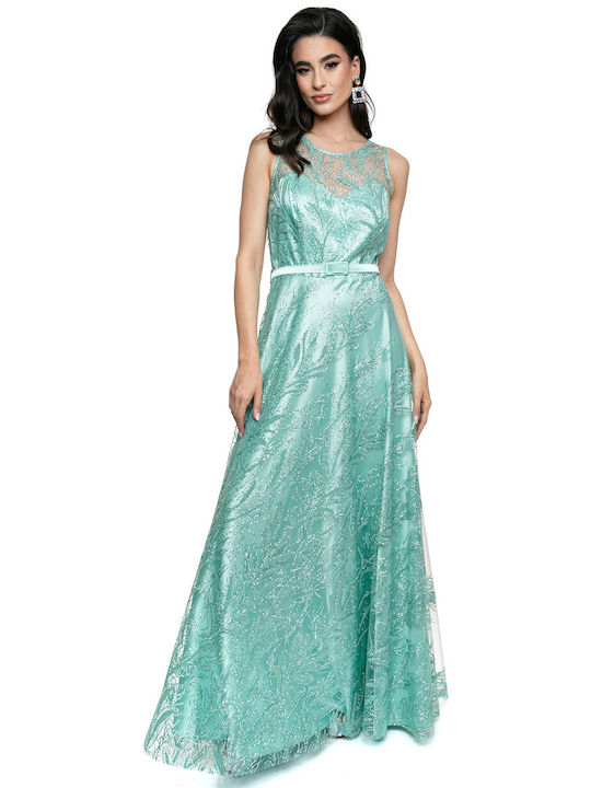 Anna Aktsali Collection Summer Maxi Dress for Wedding / Baptism Greens