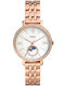 Fossil Jacqueline Damen Uhr mit Rose Gold Metallarmband