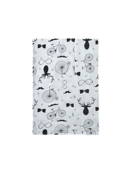 Extan Bebe Burp Cloth in White Color