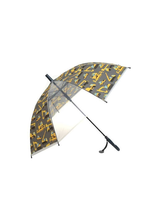 Real Star Umbrelă pentru copii Mâner curbat automată Gri cu diametrul de 50cm.