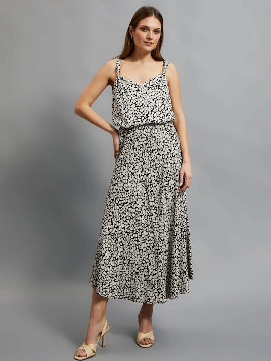 Moodo Midi Skirt Floral in Beige color