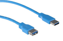Maclean Energy MCTV-585 USB 3.0 USB-A Male to USB-A Female Blue 3m