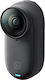 Insta360 GO 3S Standard Edition CINSAATA/GO3S14 64GB Action Camera 4K Ultra HD 360° Capture Underwater with WiFi Midnight Black Black with Screen