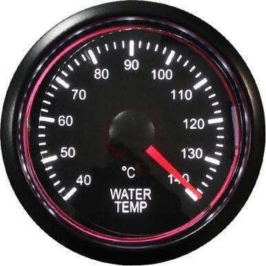 Auto Gauge Αναλογικό Όργανο Ρολόι και Θερμοκρασίας Νερού Αυτοκινήτου 52mm
