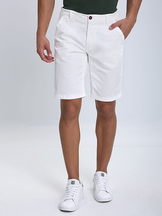 B.S Bags Men's Chino Shorts White