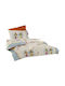 Nima Clown Kids Duvet Cover Single White-yellow 160x240cm