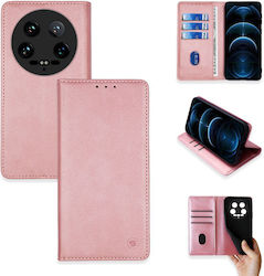 Θήκη Πορτοφόλι Vintage Magnet Wallet Sonique Xiaomi Xiaomi 14 Ultra Ροζ Χρυσό