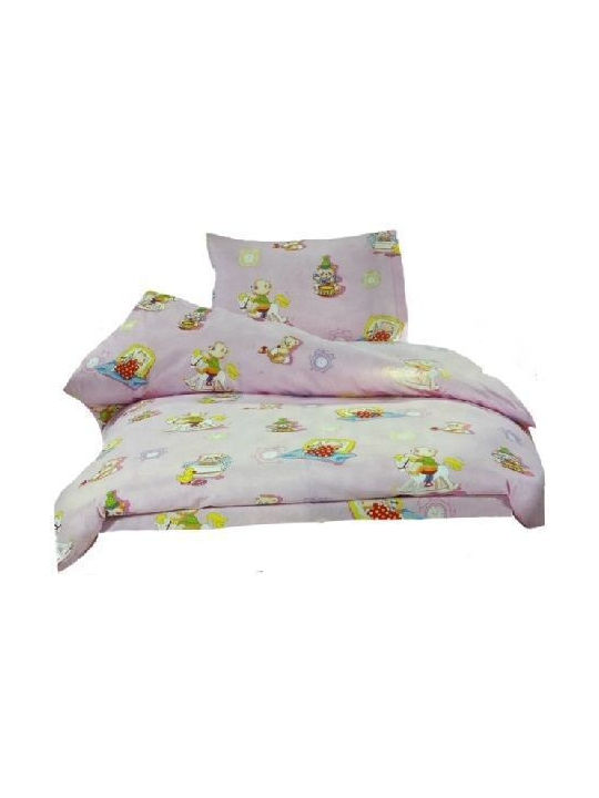 Nima Bears Kids Duvet Cover Single PInk 160x240cm