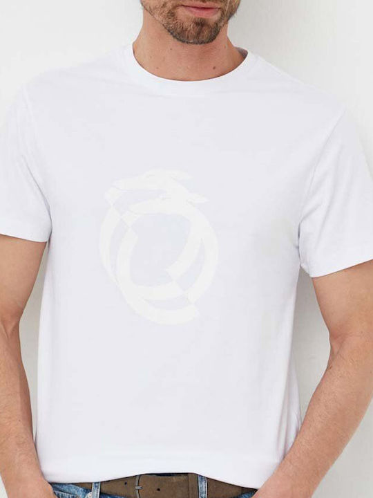 Trussardi Ανδρικό T-shirt Κοντομάνικο Άσπρο