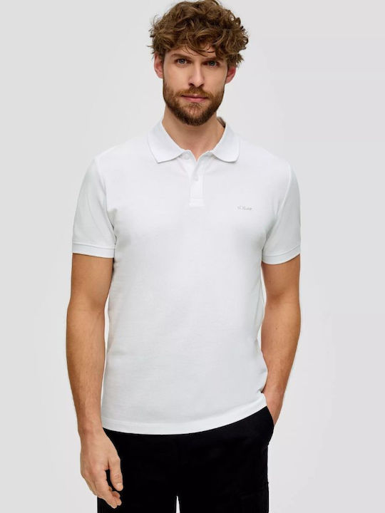 S.Oliver Men's Blouse Polo White