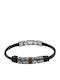 Fossil Casual Vintage Ανδρικό Βραχιόλι από Δέρμα 21.5cm