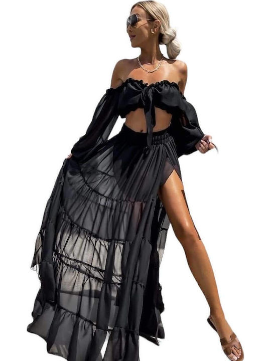 Woman's Fashion Dress All Day Black