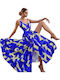 Sommer Maxi Damenkleid Blau