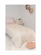 Set de cearceafuri Naf Naf Fairies 353 crem roz, 100% bumbac