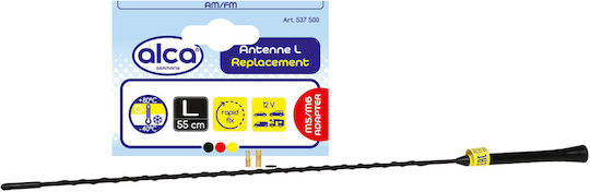 Alca KFZ-Antenne Dach Mit Gewinde für Radio in Schwarz Farbe