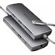 Axagon USB-C Docking Station mit HDMI 4K PD Ethernet Silber (HMC-8HLSA)