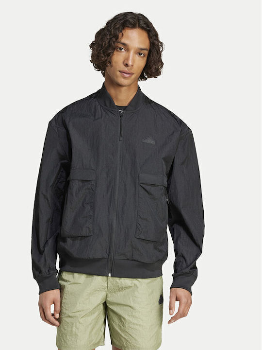 adidas City Escape Geacă Bomber Neagră