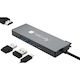Techly USB-C Docking Station με HDMI 4K PD Ασημί (IUSB32C-HUB4HPD)