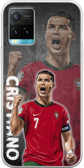 Euro 2024 Cristiano Ronaldo Vivo Y33s Flexible Tpu Transparent Silicone