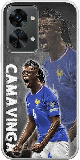 Euro 2024 Eduardo Camavinga Oneplus Nord 2t 5g Carcasa flexibilă din silicon transparent Tpu