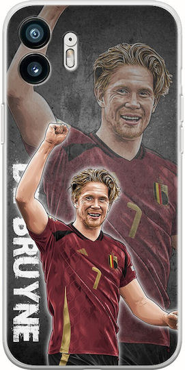 Husă transparentă din silicon Euro 2024 Kevin De Bruyne pentru telefon
