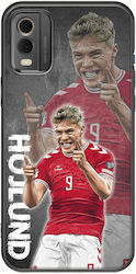 Euro 2024 Rasmus Hojlund Nokia C32 Black Tpu Black Silicone Euro 2024 Rasmus Hojlund Nokia C32 Black Tpu Black Silicone