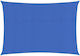 vidaXL Ορθογώνιο Πανί Σκίασης Μπλε 3.5x5m 160gr/m²