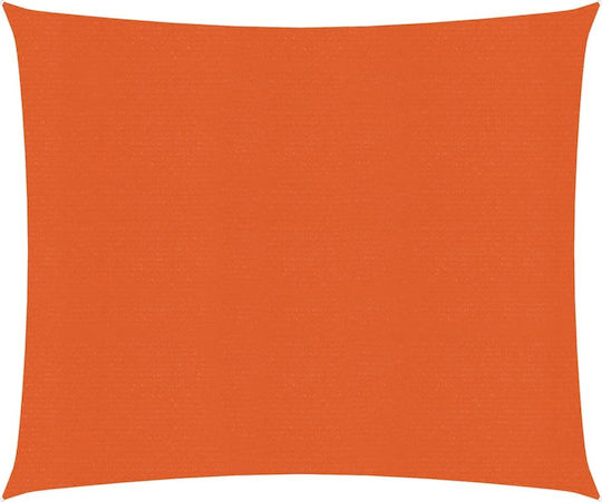 vidaXL Platz Sonnensegel Orange 4x4m 160gr/m²