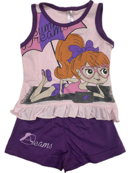 Dreams Kids Pyjamas Summer purple