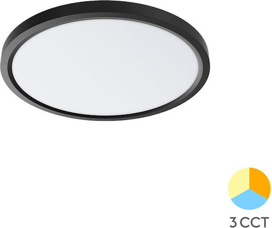 Braytron Jade Plafonieră de Tavan Neagră cu LED Integrat