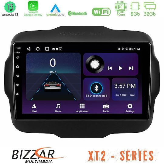 Bizzar Ηχοσύστημα Αυτοκινήτου 2DIN (Bluetooth/USB/WiFi/GPS/Apple-Carplay/Android-Auto) με Οθόνη Αφής 9"