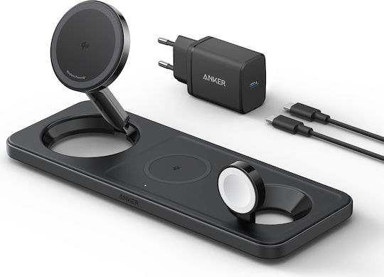 Anker Încărcător Magsafe și Cablu USB-C 15W Negruς (MagGo)