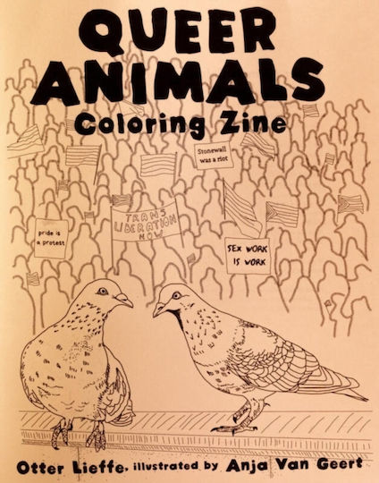 Carte de Colorat Animale Queer Carte de Colorat