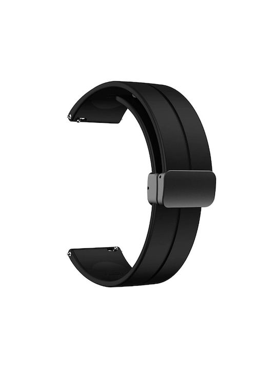 KOSTELO Gummi-Armband Schwarz 22mm