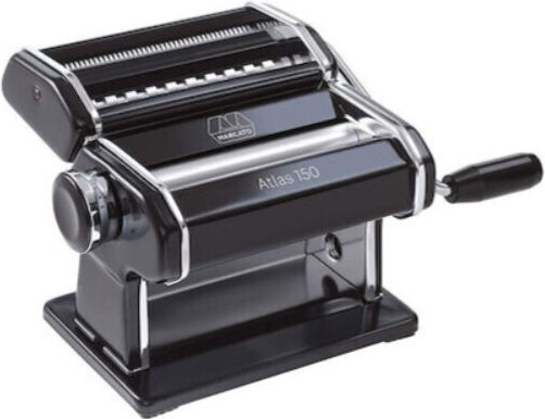 Marcato Atlas 150 Manual Stainless Steel Pasta Maker AT-150-NER-PW