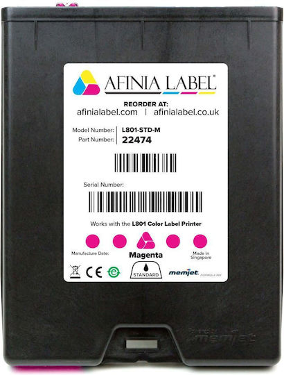 Afinia L801-STD-M Original InkJet Druckerpatrone Magenta (22474)