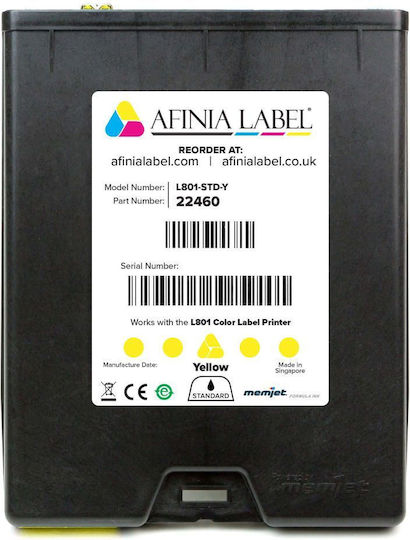 Afinia L801-STD-Y Original InkJet Printer Ink Yellow (22460)