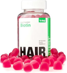 T-RQ Biotin Hair Βιταμίνη Φράουλα 60 ζελεδάκια