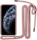 Back Cover Plastic / Silicon cu Curea Roz (Redm...