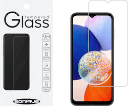 Sonique Hardy Glass Premium Series HD 9H 2.5D 0.33mm Vollkleber Vollflächig gehärtetes Glas 1Stück (Samsung Galaxy A14 4G / Galaxy A14 5G)
