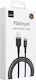 Wiwu Wi-C019 Braided USB 2.0 Cable USB-C Male - USB-A PD Black 1.2m