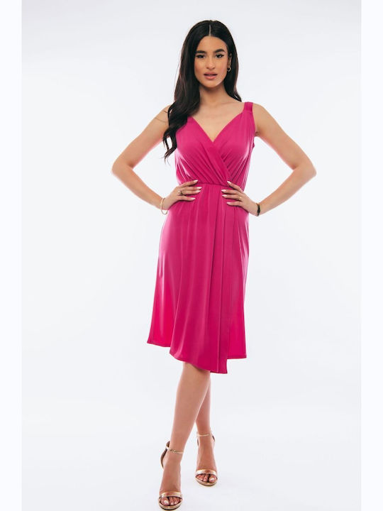 BelleFille Rochie Înfășurați Fuchsia