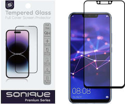 Sonique Hardy Glass 2.5D 0.33mm Full Glue Full Face Tempered Glass Μαύρο (Huawei Mate 20 Lite)
