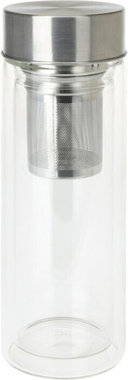 Flasche Wasser Glas mit Schraubverschluss Transparent 400ml Flasche Wasser Glas mit Schraubverschluss Transparent 400ml