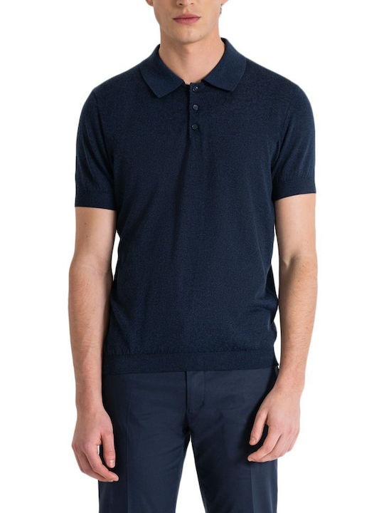 Antony Morato Men's Short Sleeve Blouse Polo Blue