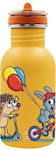 Laken Basic Kids Water Bottle Thermos Aluminium with Straw Yellow 500ml