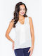 Figl Women's Blouse Sleeveless Beige