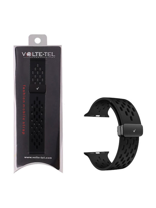 Volte-Tel Λουράκι Σιλικόνης Μαύρο (Samsung Watch 6/6 Classic)